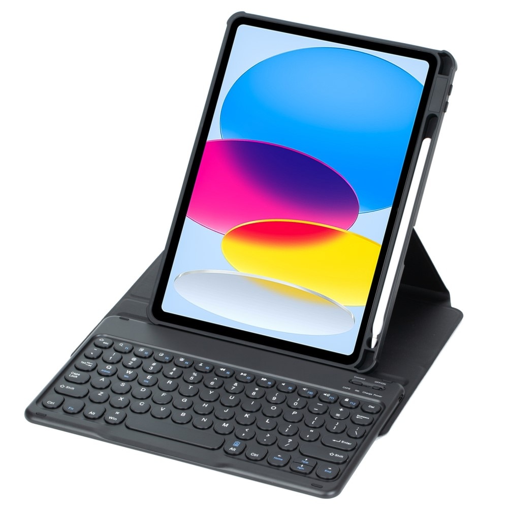 Husa cu tastatura pentru iPad 11" 2025 A16 / iPad 10.9" 2022, XGSM, negru