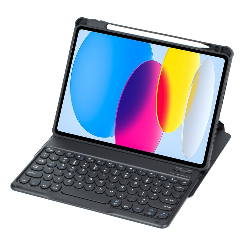 Husa cu tastatura pentru iPad 11" 2025 A16 / iPad 10.9" 2022, XGSM, negru