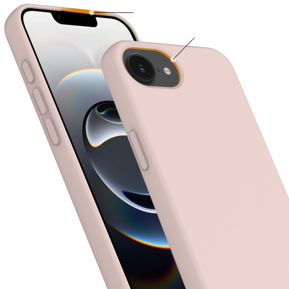 Husa pentru iPhone 16e, MagSafe din silicon, roz