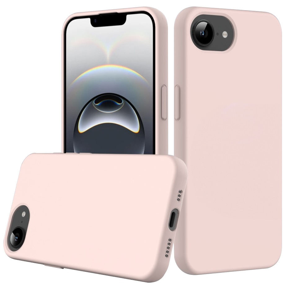 Husa pentru iPhone 16e, MagSafe din silicon, roz
