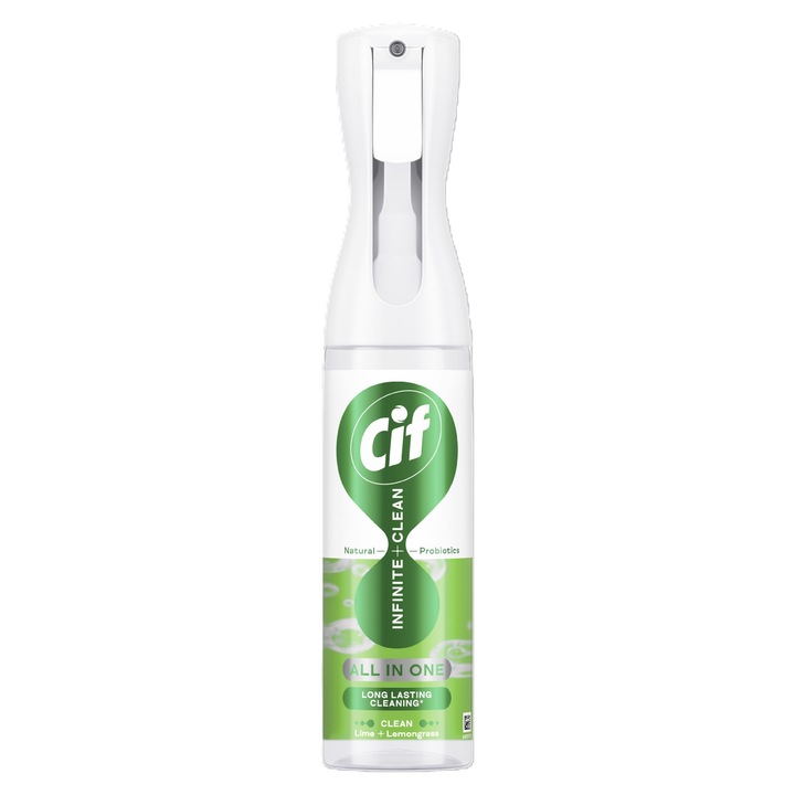 Cif Infinite Clean univerzális tisztítóspray, citrom és citromfű, 280 ml