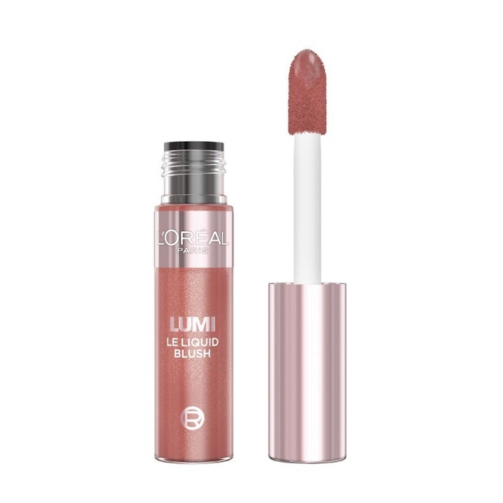 Течен руж L'Oreal Lumi Le, 630 Glowy True Rose, 10 мл, розов