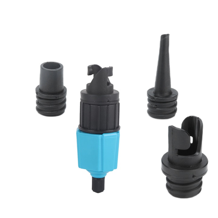 Adaptor supapa aer portabil HERUSI multifunctional albastru
