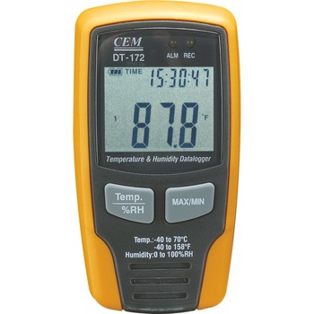 Termohigrometru cu memorie de date, afisaj si transfer USB DT-172 Termohigrometru cu memorie de date, afisaj si transfer USB DT-172
