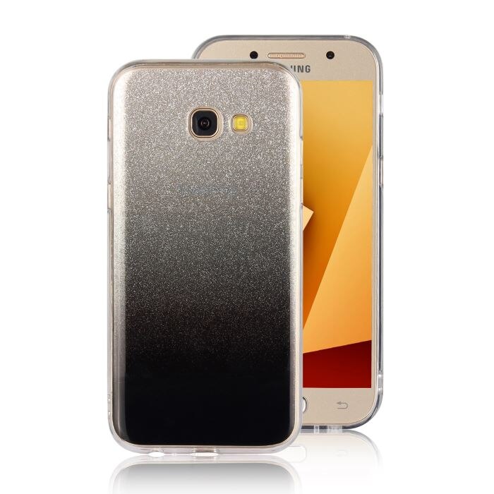 Husa din silicon A7(2017) cu sclipici - Neagra