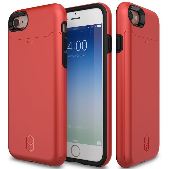 Husa iPhone 7 / iPhone 8 - Patchworks Level Card Red