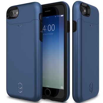 Husa iPhone 7 / iPhone 8 - Patchworks Level Card Navy Husa iPhone 7 / iPhone 8 - Patchworks Level Card Navy