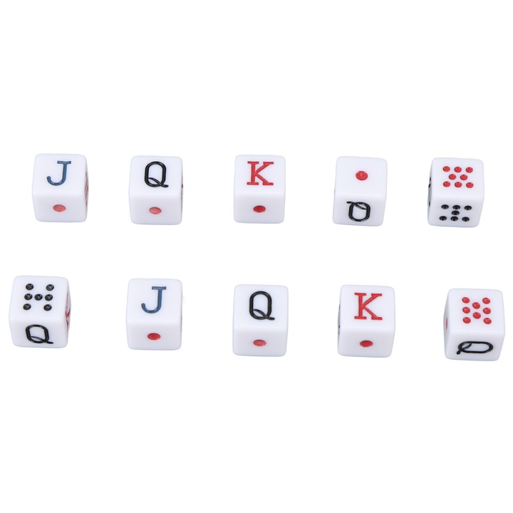 Комплект зарове 10 броя, Enforose, пластмаса, 16 мм, бели