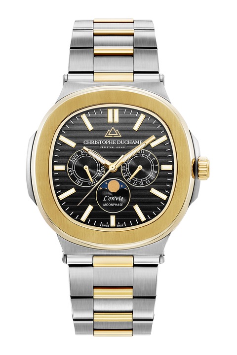 Christophe Duchamp, Svájci rozsdamenetes acél karóra, Ezüstszín, Aranyszín