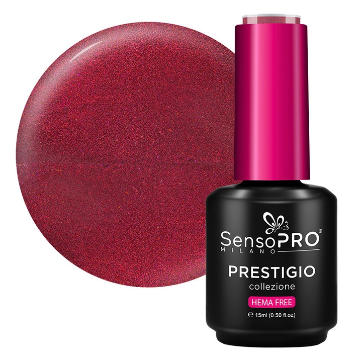 Oja Semipermanenta PRESTIGIO SensoPRO Milano - Cherry Charm 15ml