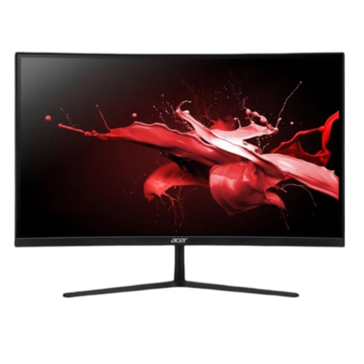 Acer 31.5" EI322QURVBMIIPPX VA LED gamer monitor, WQHD (2560 x 1440), HDMI, DisplayPort, Ívelt képernyő, hangszórók, 144 Hz, 1 ms, fekete