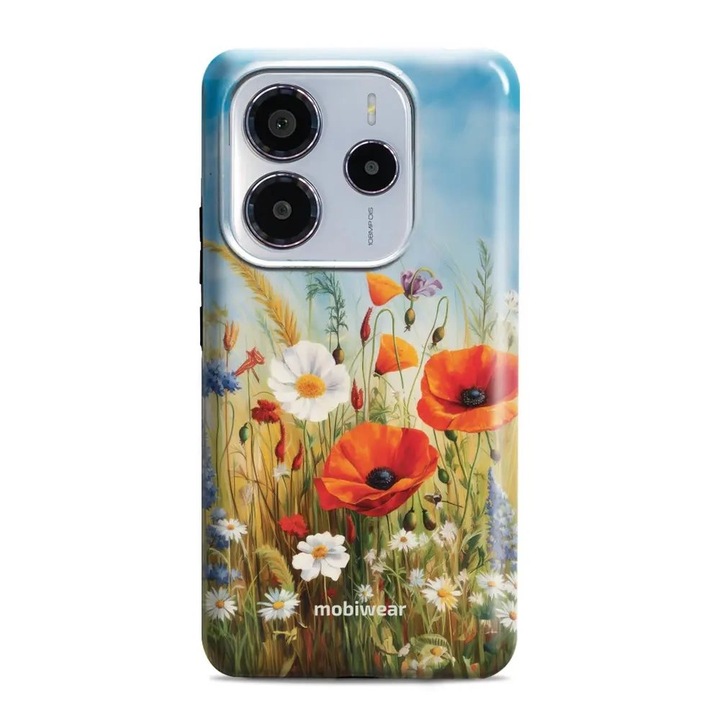 Калъф, Mobiwear - Elite Pro - EP43E за Xiaomi Redmi Note 14 5G, Полски Цветя
