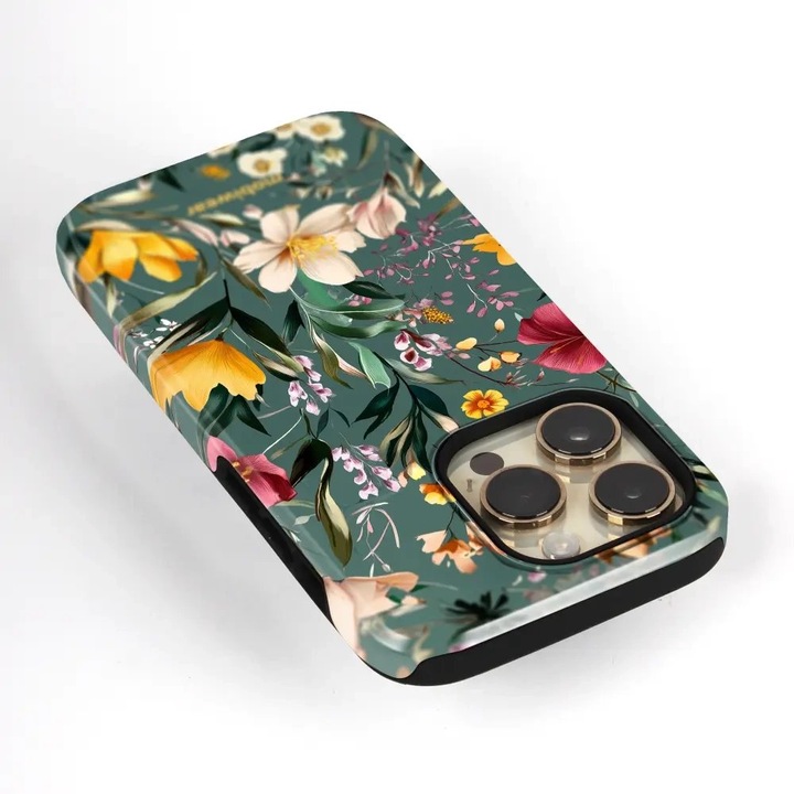 Carcasa rezistenta pentru telefon Samsung Galaxy S26 Plus, Mobiwear Elite Pro, verde, protectie impotriva socurilor si zgarieturilor