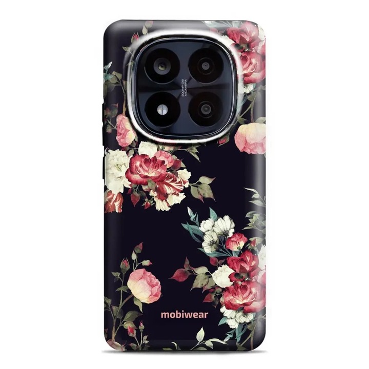 Husa telefon Mobiwear Elite Pro, pentru Xiaomi Redmi Note 14 Pro Plus 5G, protectie dubla, design elegant, negru