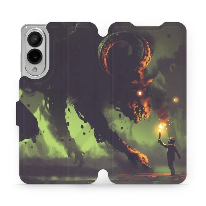 Husa flip Mobiwear, pentru Samsung Galaxy S25 Edge, design elegant, rezistent la socuri si zgarieturi, multicolor