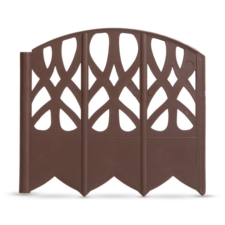 Ágyásszegély / Kerti kerítés 16 X 15 cm Barna 20 db / Csomag Click