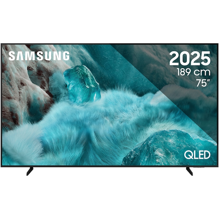 Телевизор SAMSUNG QLED 75Q7F, 75"(189 см), Smart, 4K Ultra HD, Клас G (Модел 2025)