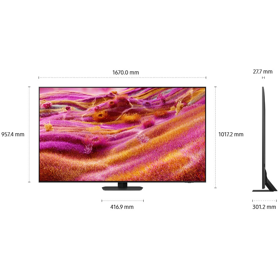 Televizor SAMSUNG MiniLED Neo QLED 75QN90F, 189 cm, Smart, 4K Ultra HD, 100 Hz, Clasa E (Model 2025)