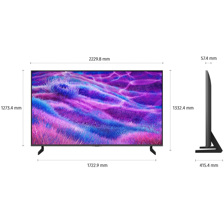 Televizor SAMSUNG MiniLED Neo QLED 100QN80F, 252 cm, Smart, 4K Ultra HD, 100 Hz, Clasa F (Model 2025)