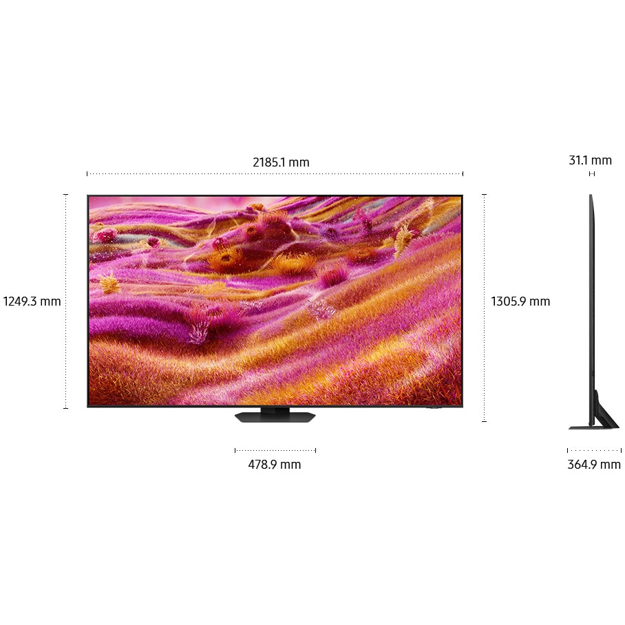 Televizor SAMSUNG MiniLED Neo QLED 98QN90F, 247 cm, Smart, 4K Ultra HD, 100 Hz, Clasa E (Model 2025)