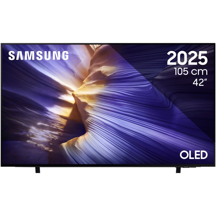 Televizor SAMSUNG OLED 42S90F, 105 cm, Smart, 4K Ultra HD, 100 Hz, Clasa G (Model 2025)