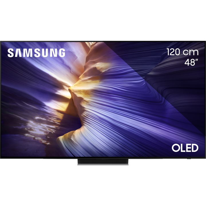 SAMSUNG 48S90F OLED televízió, 120 cm, Smart, 4K Ultra HD, 100 Hz, G energiaosztály (2025-ös modell)