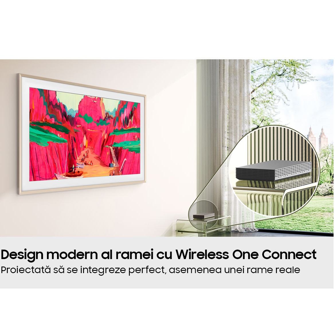 Televizor SAMSUNG Neo QLED The Frame Pro 65LS03FW, 163 cm, Smart, 4K Ultra HD, Clasa G (Model 2025)