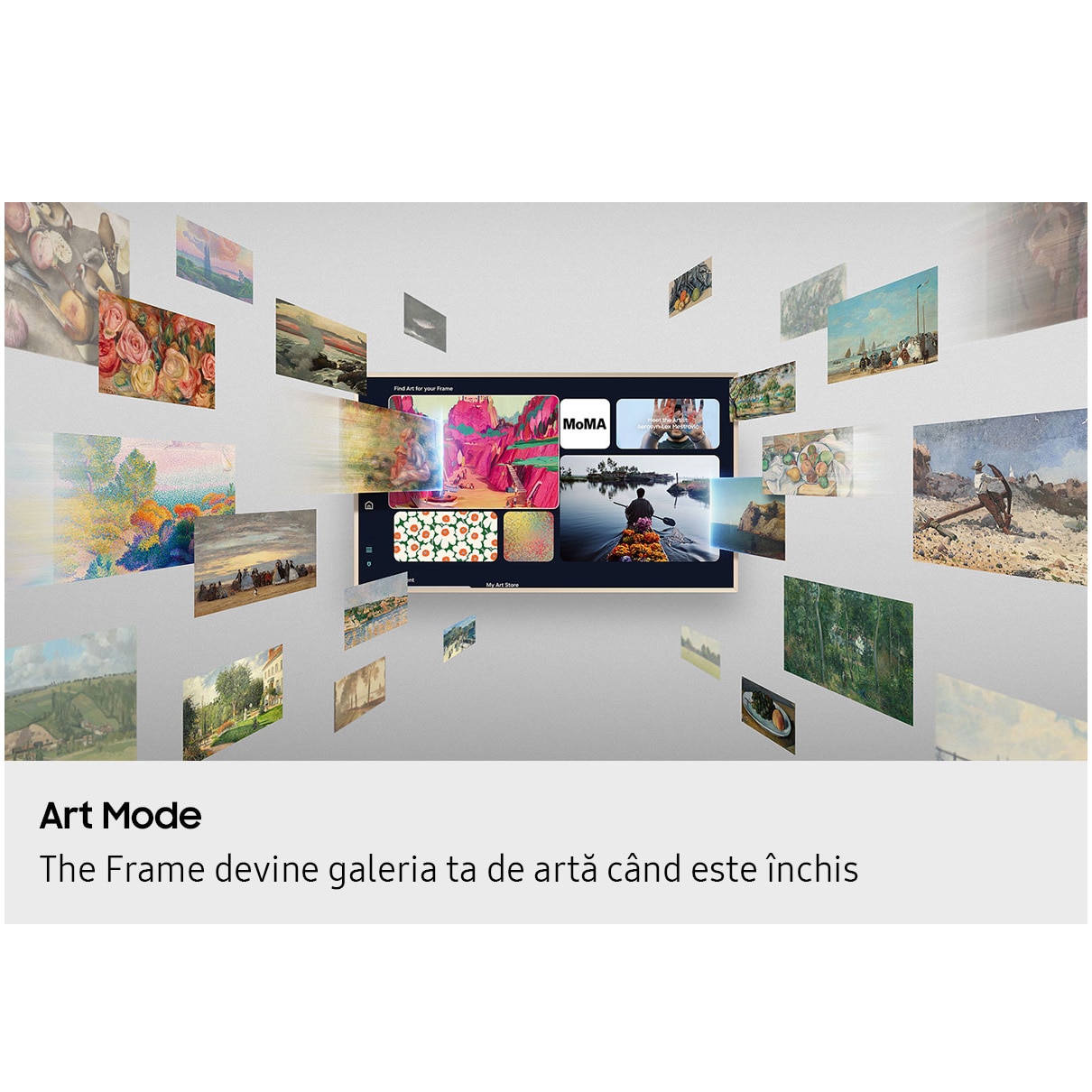 Televizor SAMSUNG Neo QLED The Frame Pro 65LS03FW, 163 cm, Smart, 4K Ultra HD, Clasa G (Model 2025)