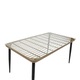 Set Masa si Scaune de Exterior, 7 Piese, Model Naoki V2, Natural/Negru, 160x90x78 cm
