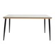 Set Masa si Scaune de Exterior, 7 Piese, Model Naoki V2, Natural/Negru, 160x90x78 cm