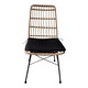 Set Masa si Scaune de Exterior, 7 Piese, Model Naoki V2, Natural/Negru, 160x90x78 cm