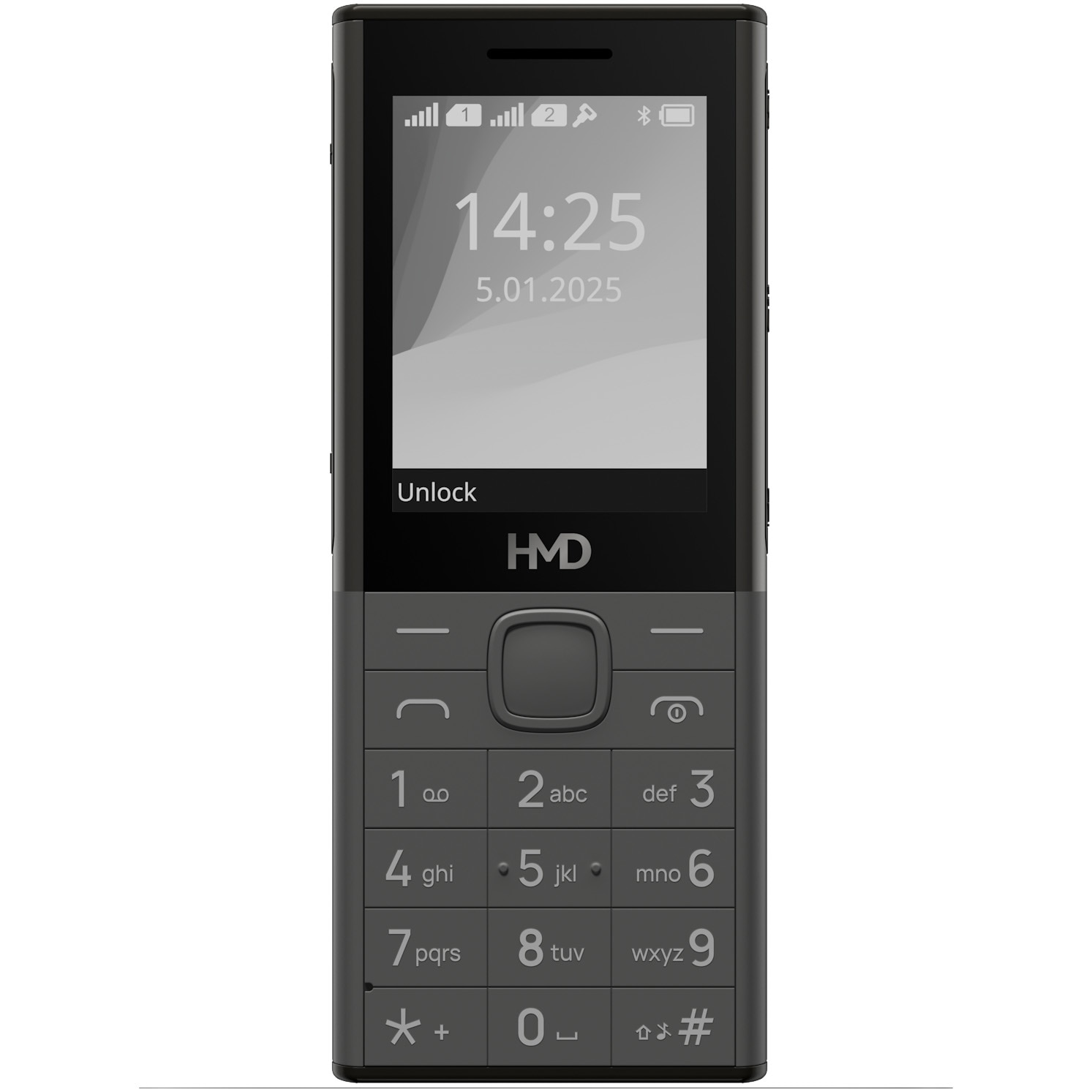Telefon mobil HMD 150 Music, Dual SIM, baterie 2500 mAh, Dark Grey