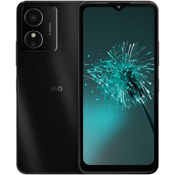 HMD ARC mobiltelefon, Dual SIM, 64 GB, 2 GB RAM, Árnyékfekete