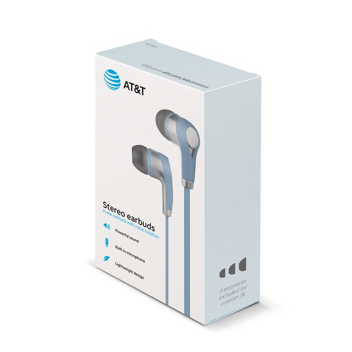 Casti cu fir, AT&T, tehnologie ENC, SkyBlue, Jack