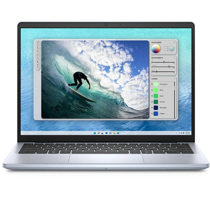 Laptop Dell Inspiron 5440 14 hüvelykes 2,2K Intel Core 7 150U 16GB DDR5 1TB SSD nVidia GeForce MX570A 2GB FGP Windows 11 Pro 3Yr CIS Ice Blue