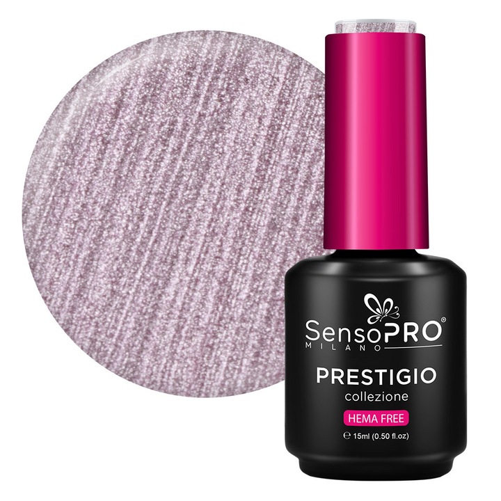 Oja Semipermanenta PRESTIGIO SensoPRO Milano - Pink Stardust 15ml