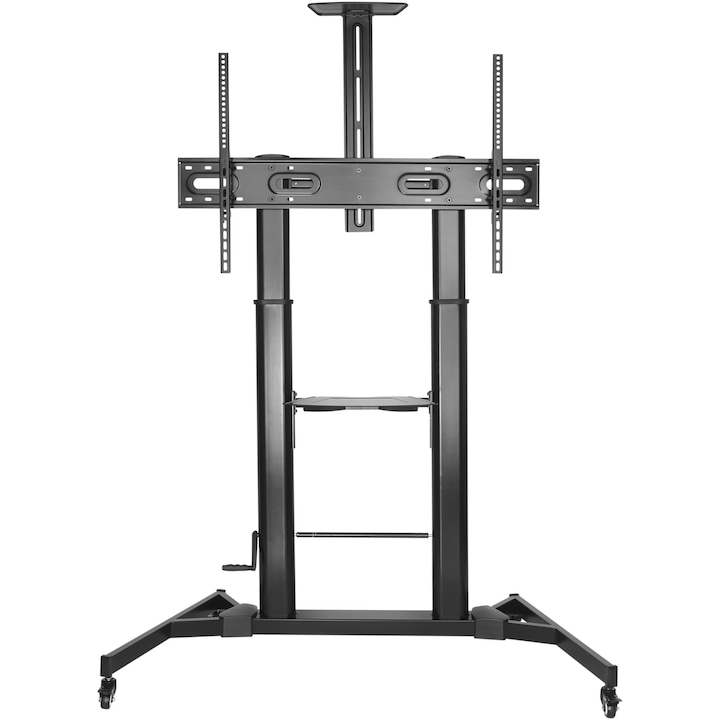 Стойка за телевизор Serioux TV03H-610TW мобилна, регулируема, 60"-100" (152см-254см), черна