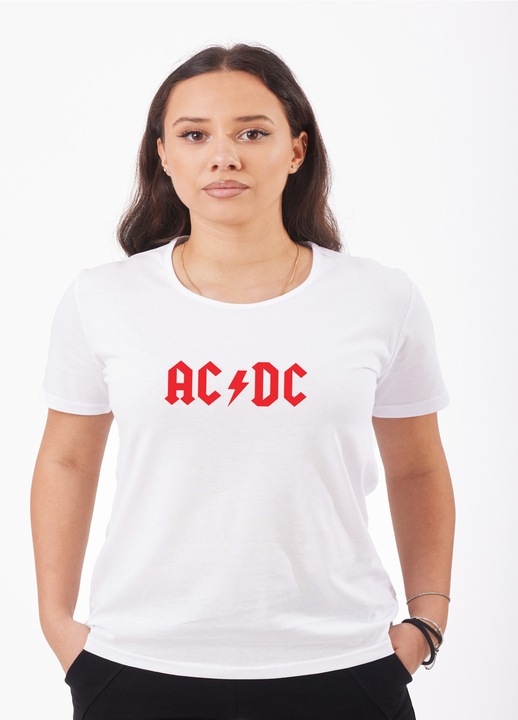 Női póló ACDC Rocks mintával