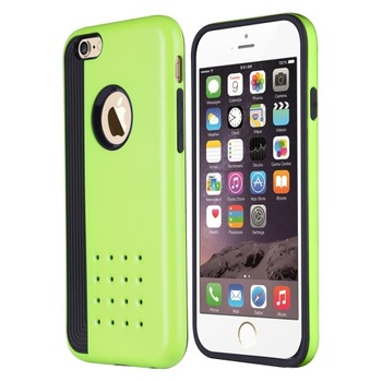 Husa protectie DUAL-LAYER ARMOR pentru iPhone 6 Plus si iPhone 6S Plus, Verde Husa protectie DUAL-LAYER ARMOR pentru iPhone 6 Plus si iPhone 6S Plus, Verde