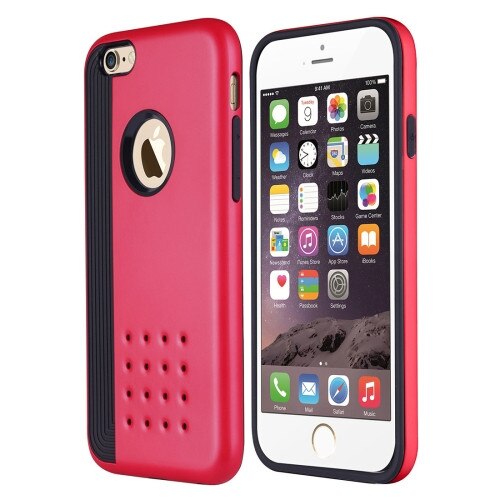 Husa protectie DUAL-LAYER ARMOR pentru iPhone 6 Plus si iPhone 6S Plus, Rosu