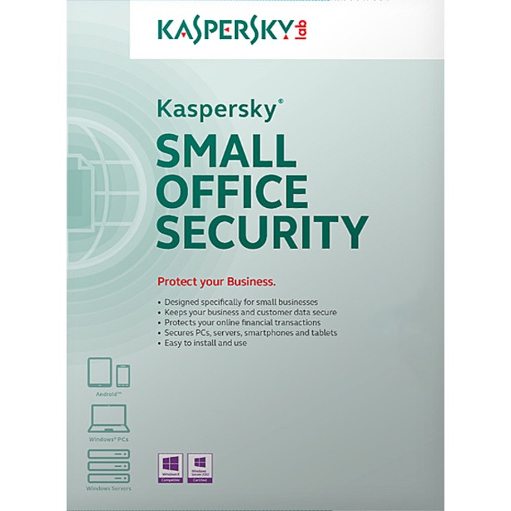 Kaspersky Small Office Security 5 - Licenta Noua - 15 Utilizatori - 2 ani - Licenta electronica