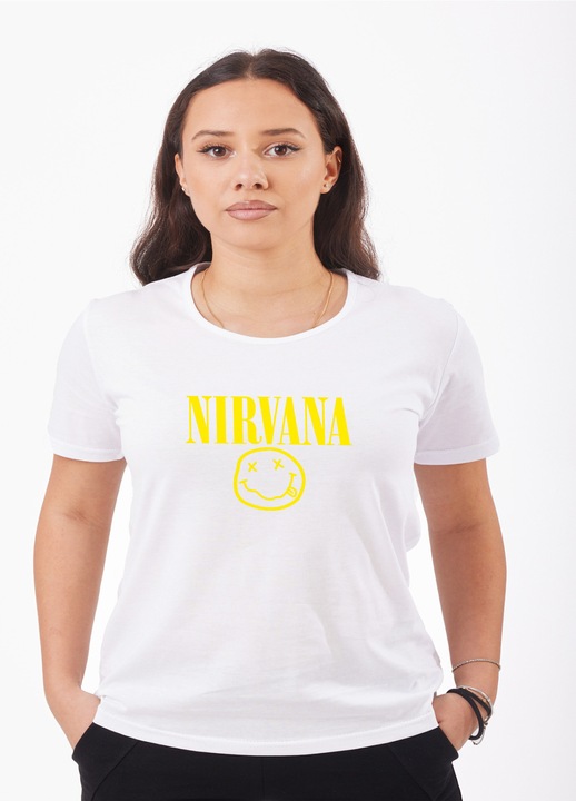 Nirvana Smiley mintás női póló