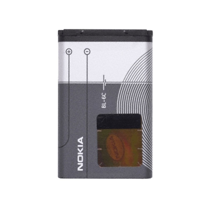 Nokia Nokia 6600 / 6230 / 6630 / N70 / E70 / E50 akkumulátor, 1150 mAh - OEM BL-6C (02158) - Fekete