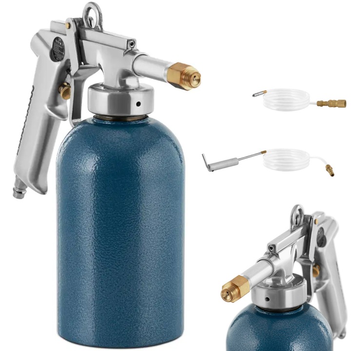Pistolet MSW-SG-01 pentru intretinere, 1/4'', 1.1 l, 7 bar, 2 furtunuri, aluminiu, 29x12x26cm