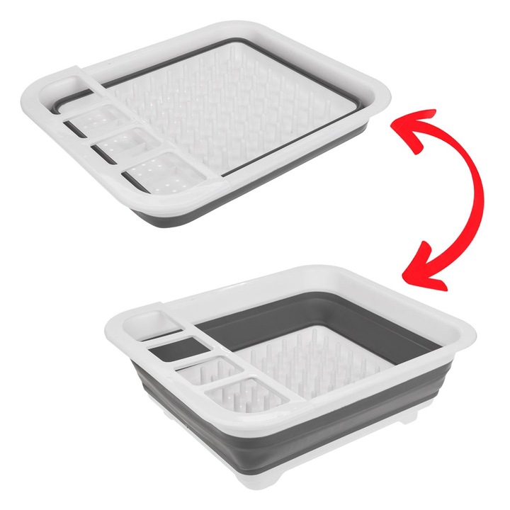 Uscator vase din plastic pliabil 36x31x12cm