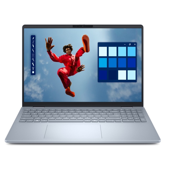 Лаптоп Dell 16 Plus DB16250, DB16250.LNL.201, 16", Intel Core Ultra 7 258V (8-ядрен), Intel Arc 8 Core, 32GB 8533MHz LPDDR5x, Син
