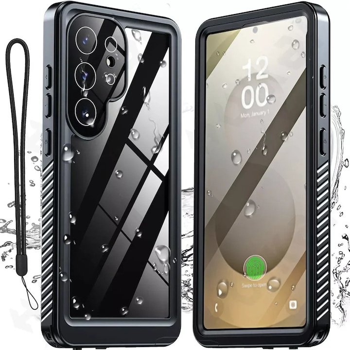 Husa pentru Samsung Galaxy S25 Ultra - ShellBox Waterproof IP68 Case - Black