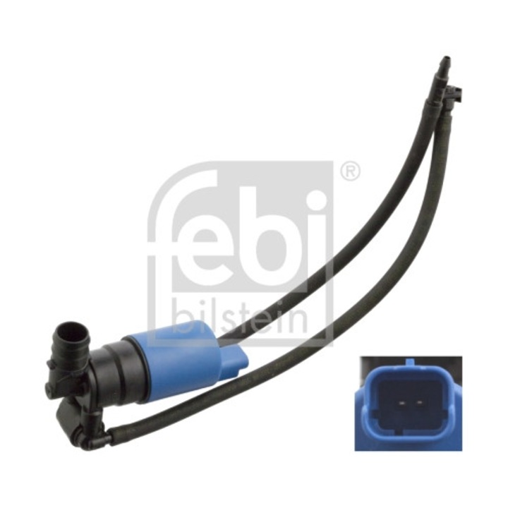 Permetezőpumpa, Febi Bilstein 103389, Univerzális, Szélvédőmosóhoz, 2 Csatlakozás, Kerékpár, Gépjárműhöz