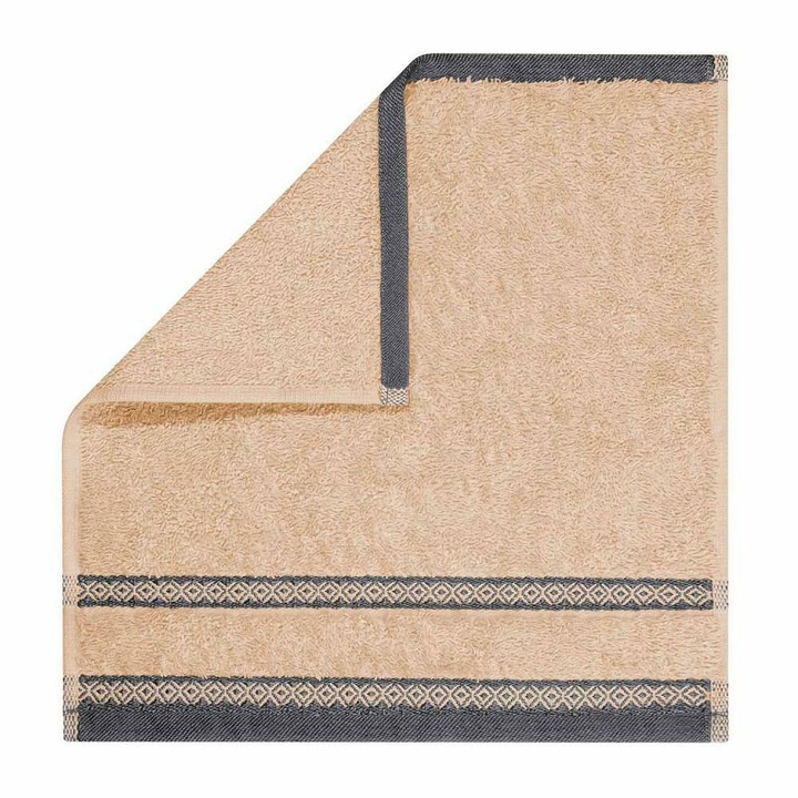 Prosop de baie Spod Igly i Nitki Panama 30x30cm, 500g/m2, bej, 1 bucata