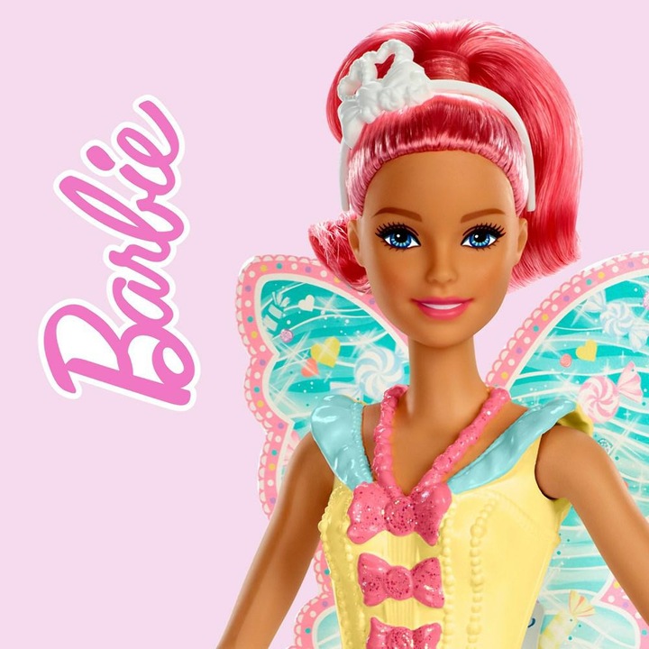 Barbie törölköző 30x30 cm rózsaszín Magic